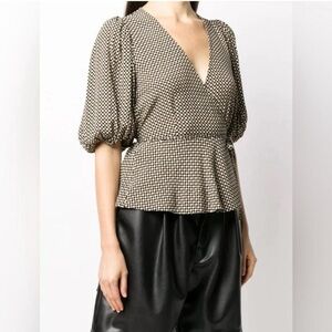 Ganni Wrap blouse